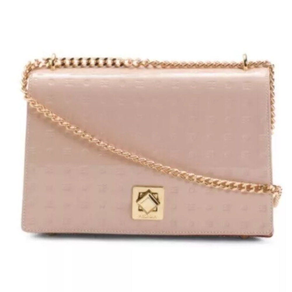 Arcadia/CipriaWomen’s beige Cream Handbag with Gold twist lock ITALY.